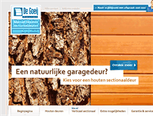 Tablet Screenshot of houtensectionaaldeur.nl